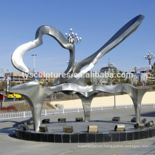 Hot sale stainless steel garden sculptures abstract piano metal music statue for sale with wholesale price